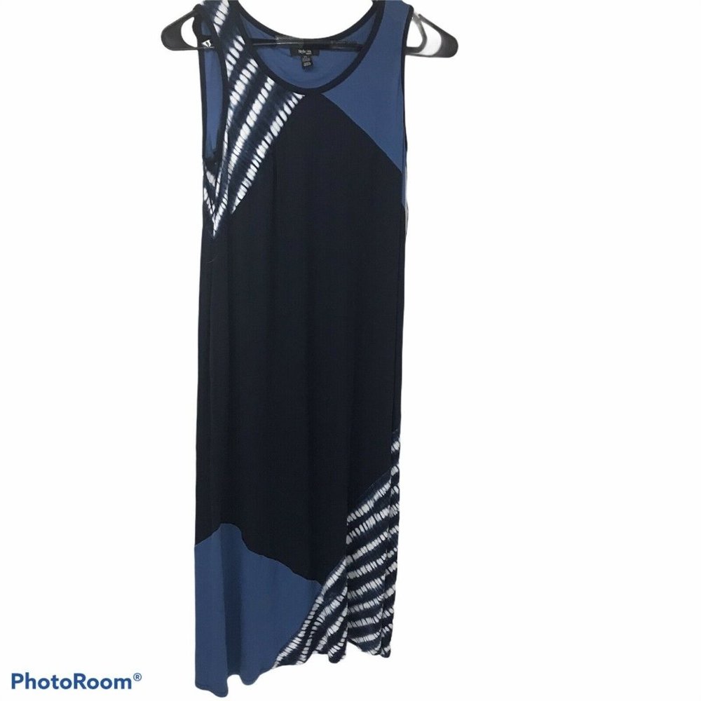 Style Co  women ‘s Maxi Dress Size 2X Color Block